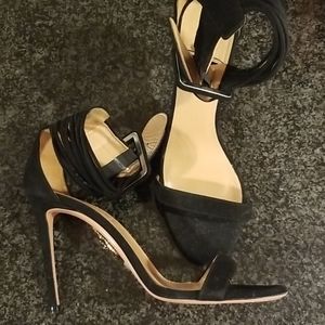 Aquazurra Black Cocktail Heels